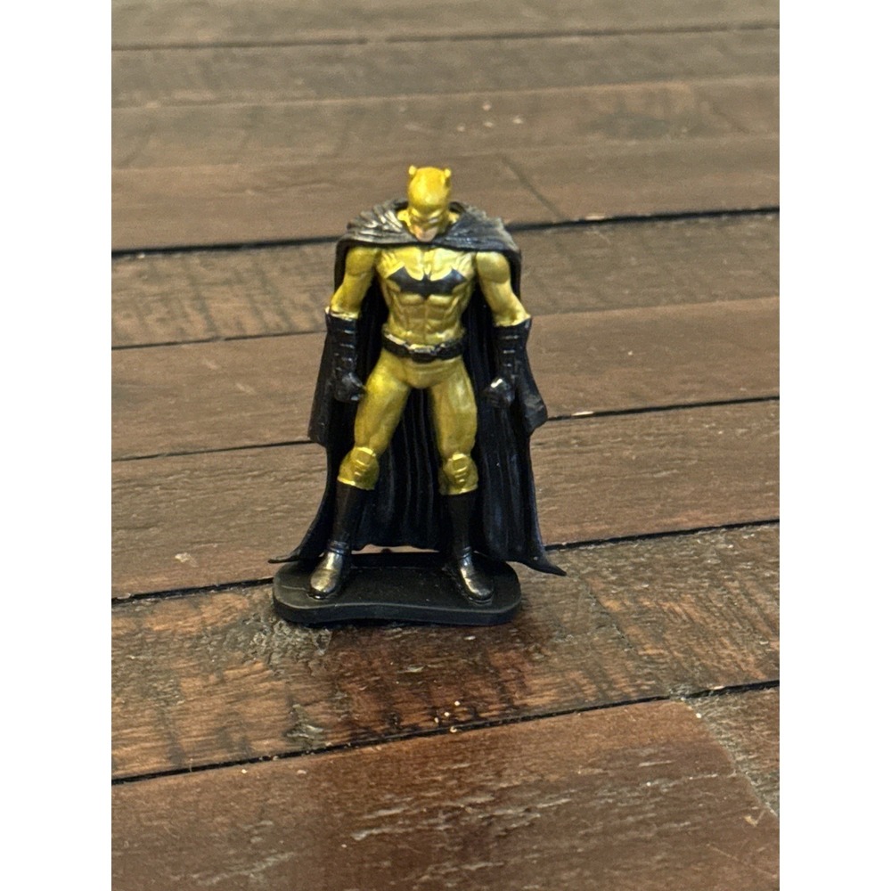 DC Justice League Deluxe Mini Figz Super Rare Gold Golden Batman Figure!